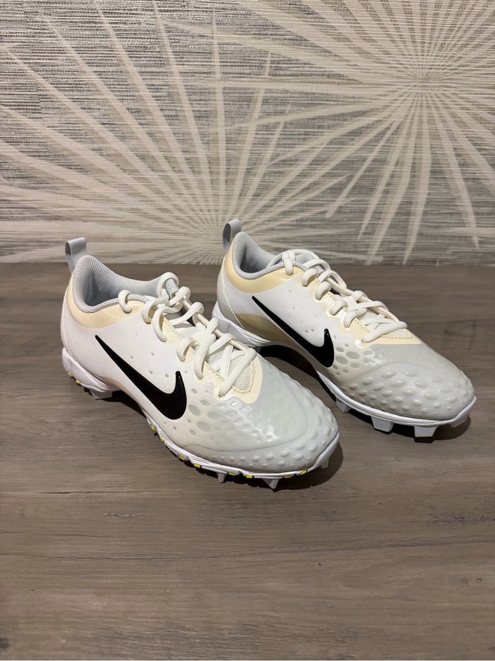 Nike White and Black Turf/Field Cleats